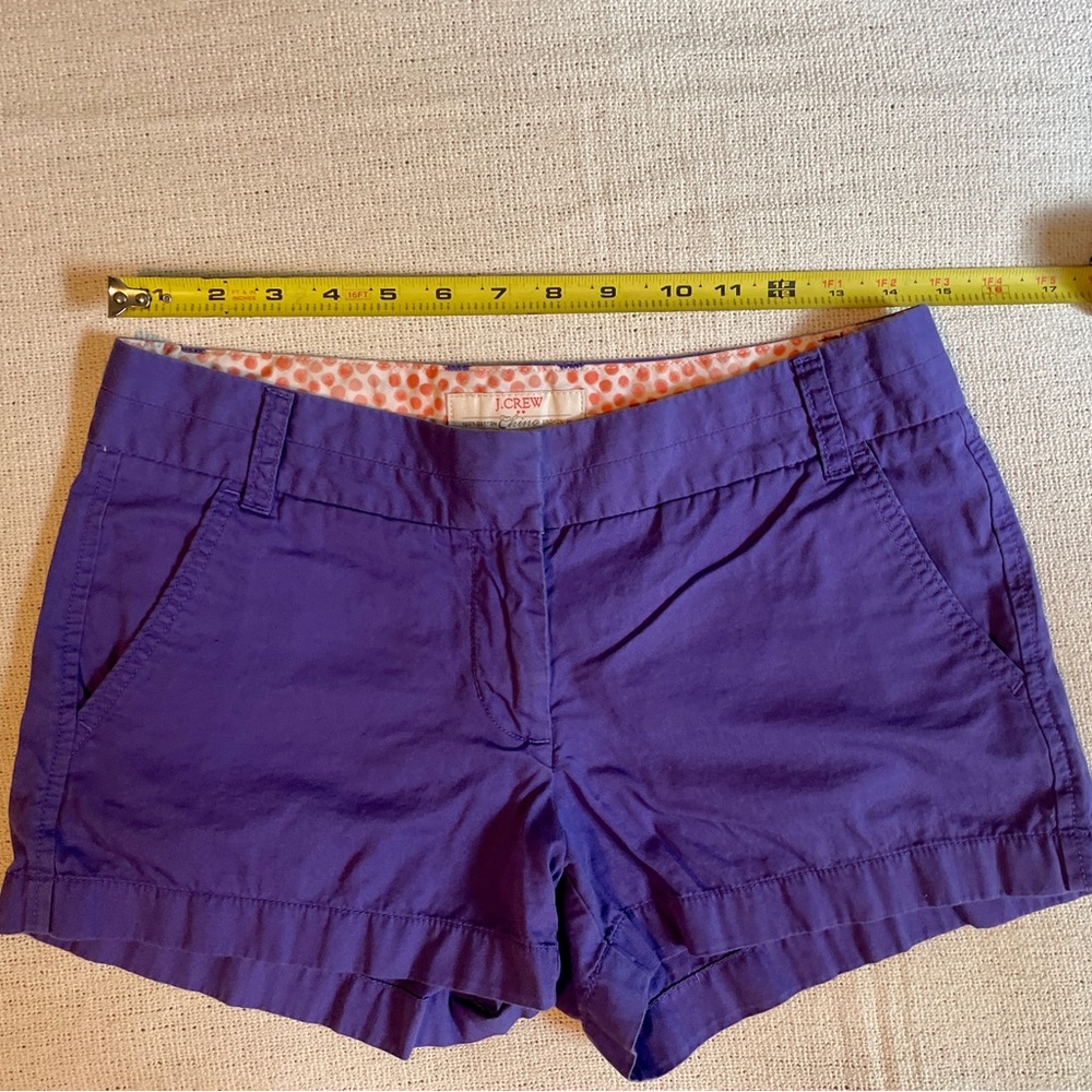 j crew 3in cotton chino shorts